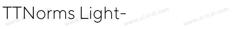 TTNorms Light字体转换